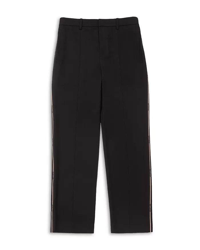 Helmut Lang Mens Pull-on Wool-Blend Trouser Dress Pants Size XL Black