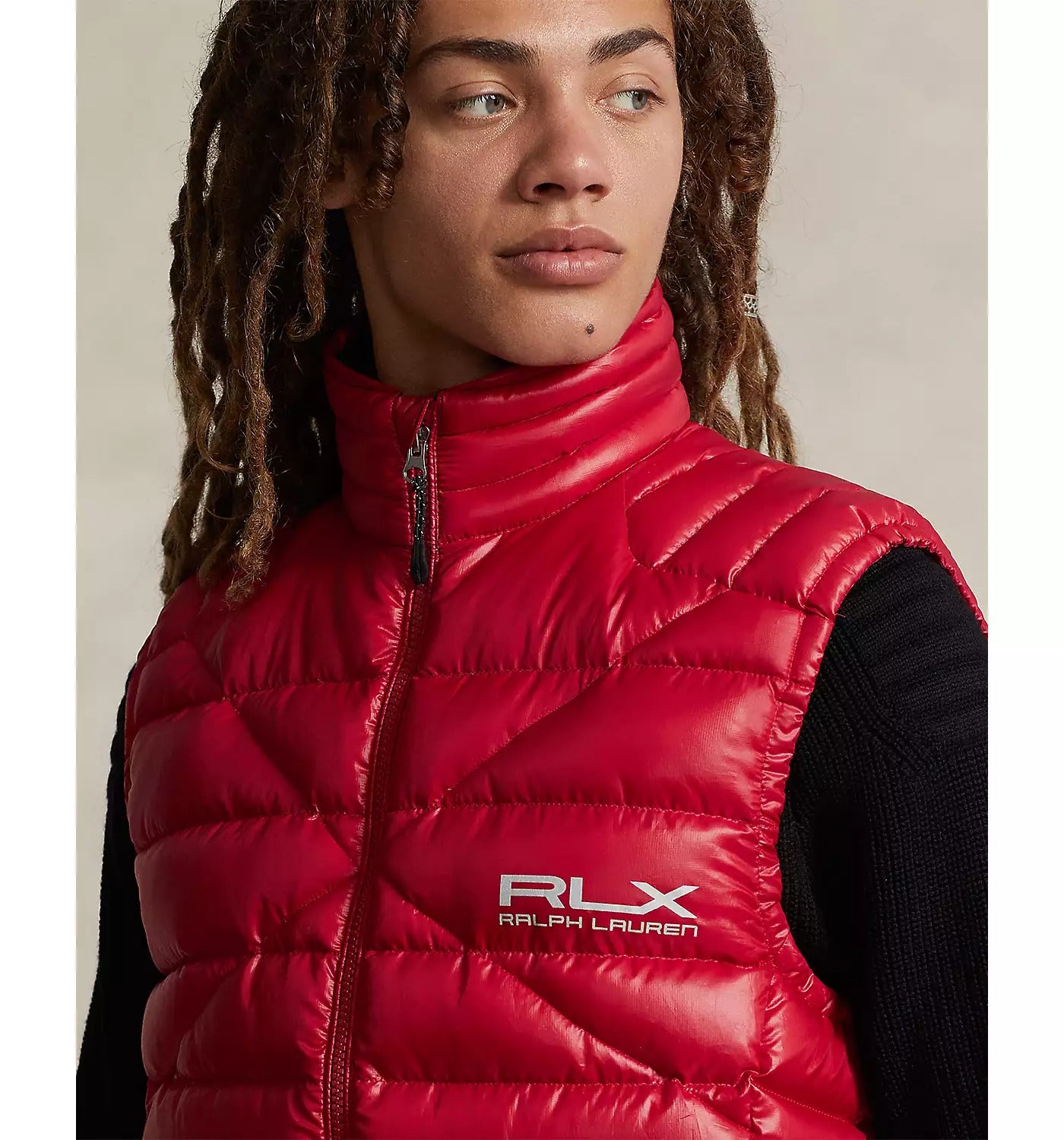 RLX  Polo Ralph Lauren Mens Water Repellent Packable Down Vest Small Red