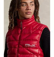 RLX  Polo Ralph Lauren Mens Water Repellent Packable Down Vest Small Red