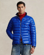RLX Ralph Lauren Mens Water Repellent Packable Down Jacket Large Blue Sapphire