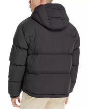HUGO BOSS Men Bironto Hooded Water Repellent Down Puffer Jacket Coat Black Large