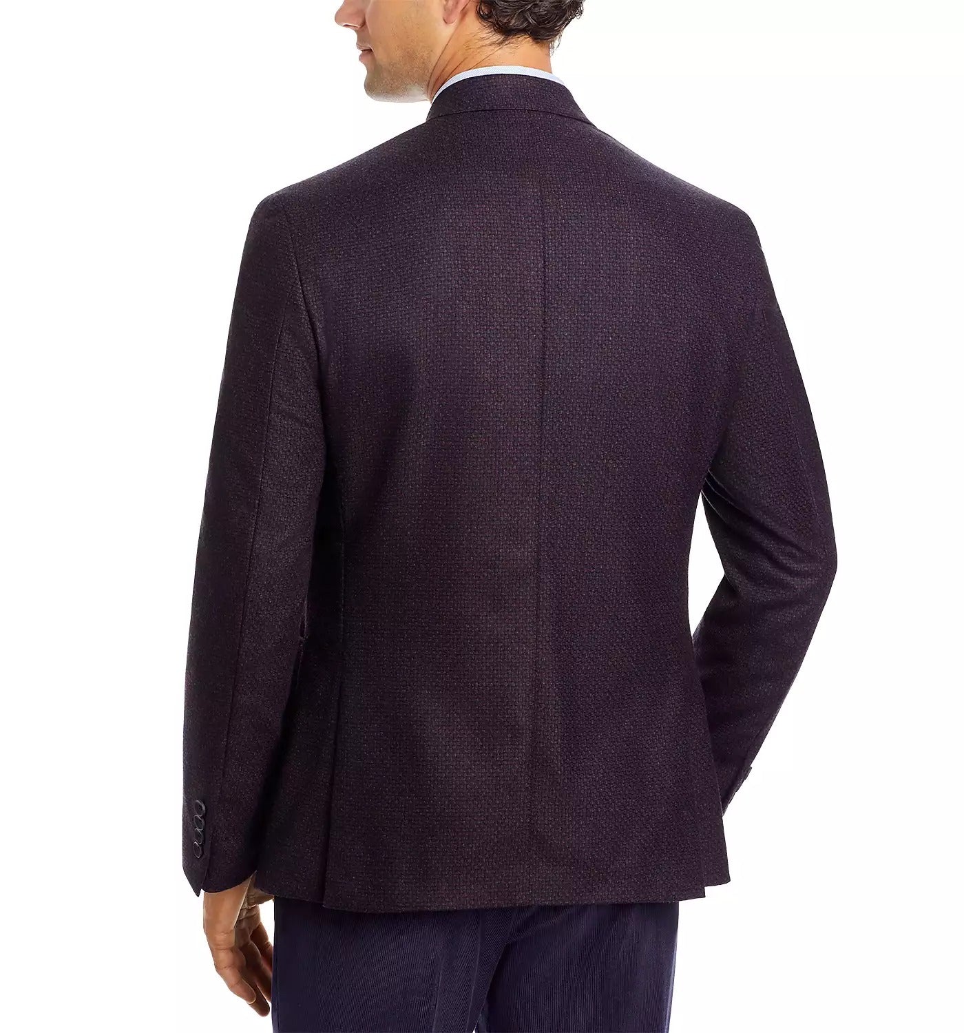 The Men's Store  Regular Fit Sport Coat 50R Burgundy / Navy