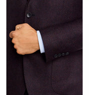 The Men's Store  Regular Fit Sport Coat 50R Burgundy / Navy