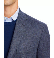 The Men's Store   Wool & Cashmere Herringbone Sport Coat 44R Blue