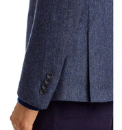The Men's Store   Wool & Cashmere Herringbone Sport Coat 44R Blue