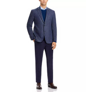 The Men's Store   Wool & Cashmere Herringbone Sport Coat 44R Blue