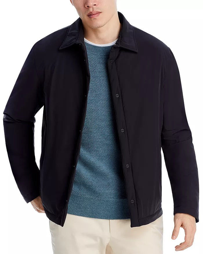 Herno Mens Padded Shirt Jacket EU 48 US 38 Medium Black