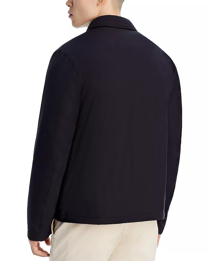 Herno Mens Padded Shirt Jacket EU 48 US 38 Medium Black