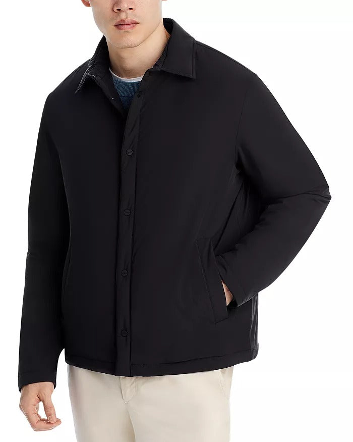 Herno Mens Padded Shirt Jacket EU 48 US 38 Medium Black