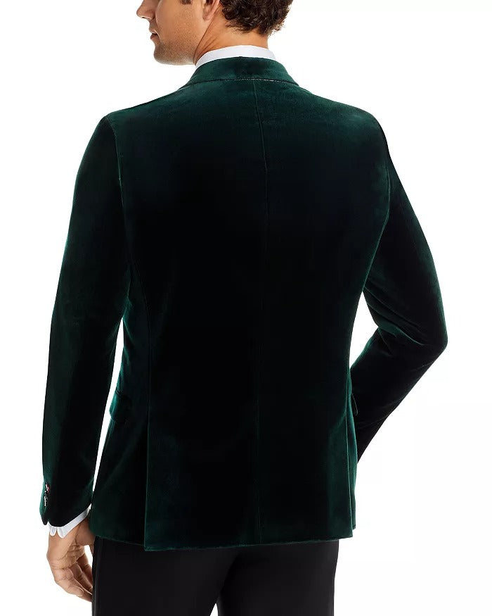 Hugo Boss Mens Green Velvet Dinner Jacket 38R