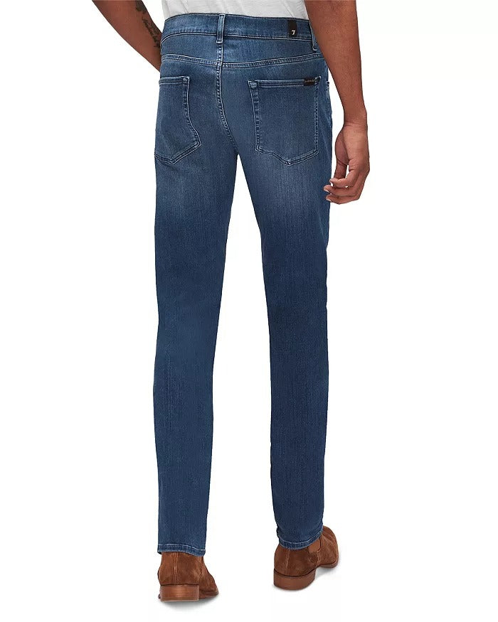 7 For All Mankind Slimmy Clean Pocket Slim Fit Jeans Size 30 Mid Blue
