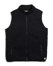 Marine Layer Mens Corbet Quilted Full Zip Vest XL Black