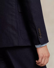 Polo Ralph Lauren Narrow Pinstripe Wool Twill Trim Fit Suit 44R / 38W Navy Blue
