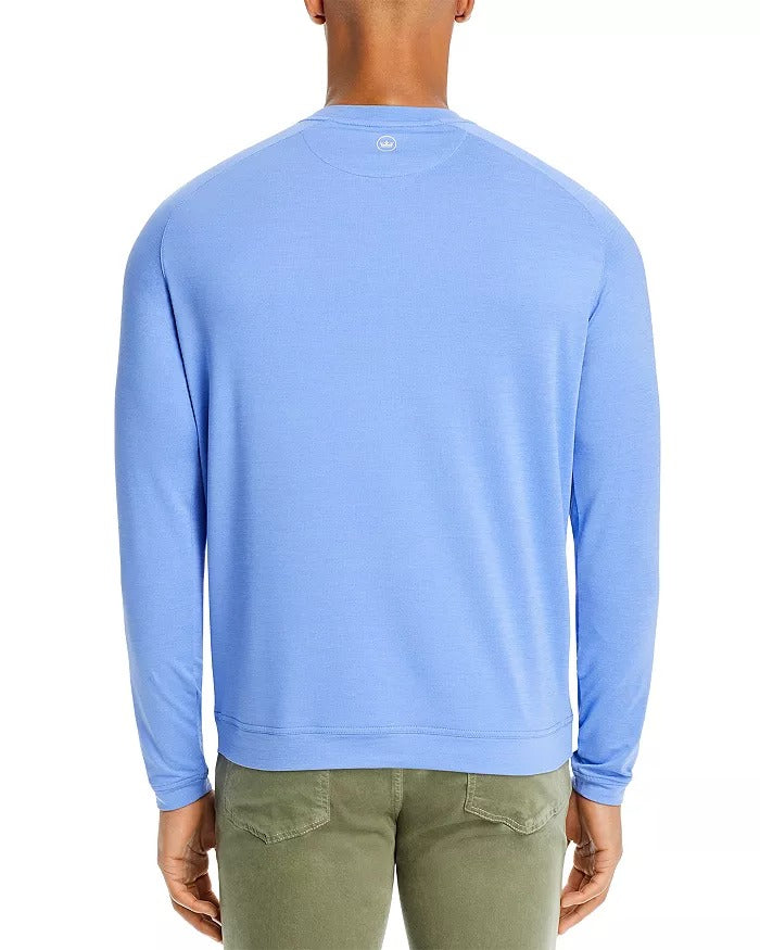 Peter Millar Mens Crown Sport Cradle Performance Crewneck Sweater Blue XXL