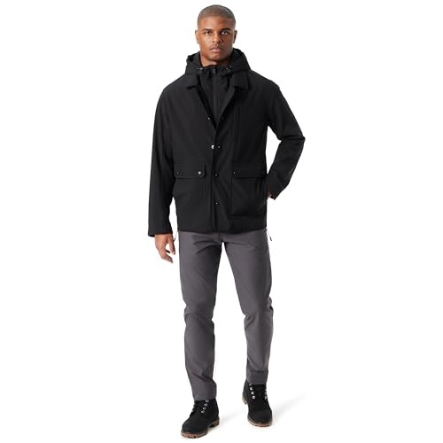 Bass Outdoor Men Regular fit Barn Jacket Coat Large Black Solid