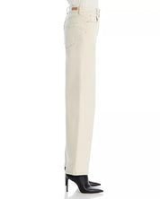 BLANKNYC High Rise Wide Leg Jeans in Vanilla Shake Size 30 Beige Cream