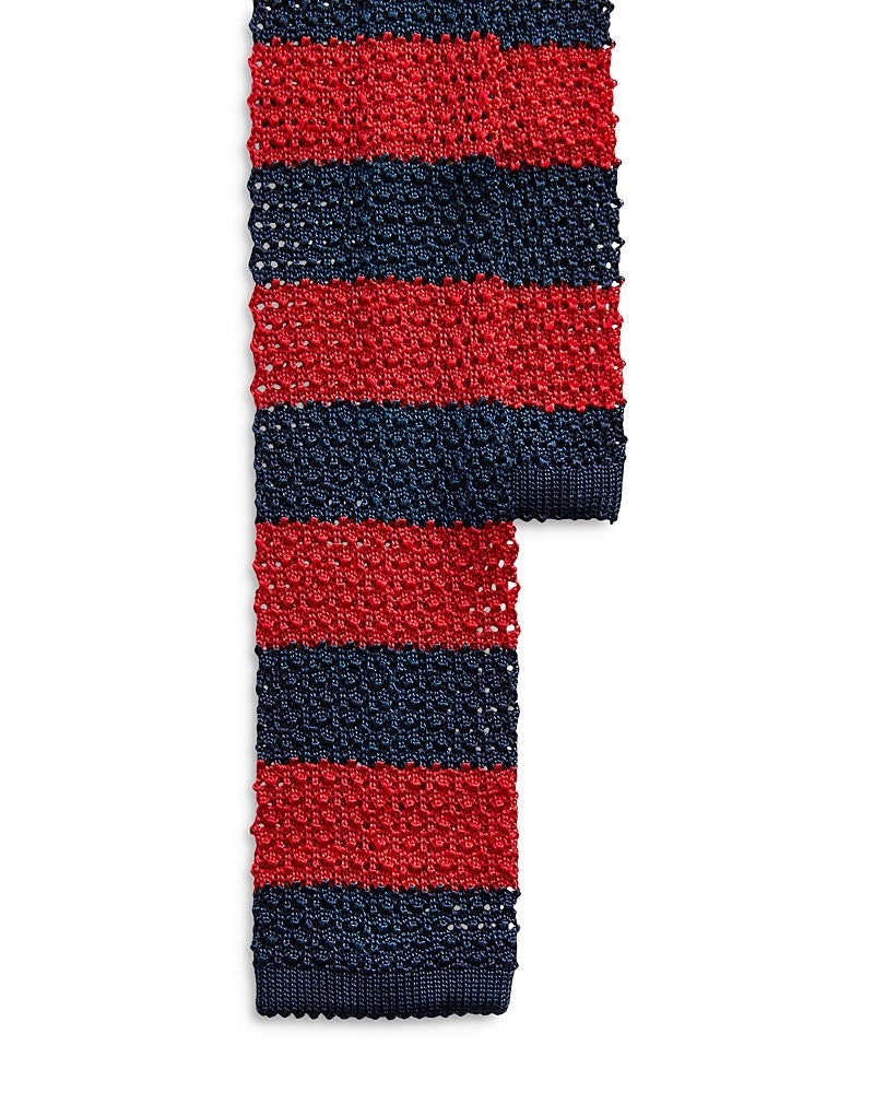Polo Ralph Lauren Mens Knit Necktie Tie One Size Blue Red