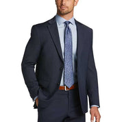 Tommy Hilfiger Mens Modern fit Suit Jacket Blazer 46 R Blue Solid Stretch Wool