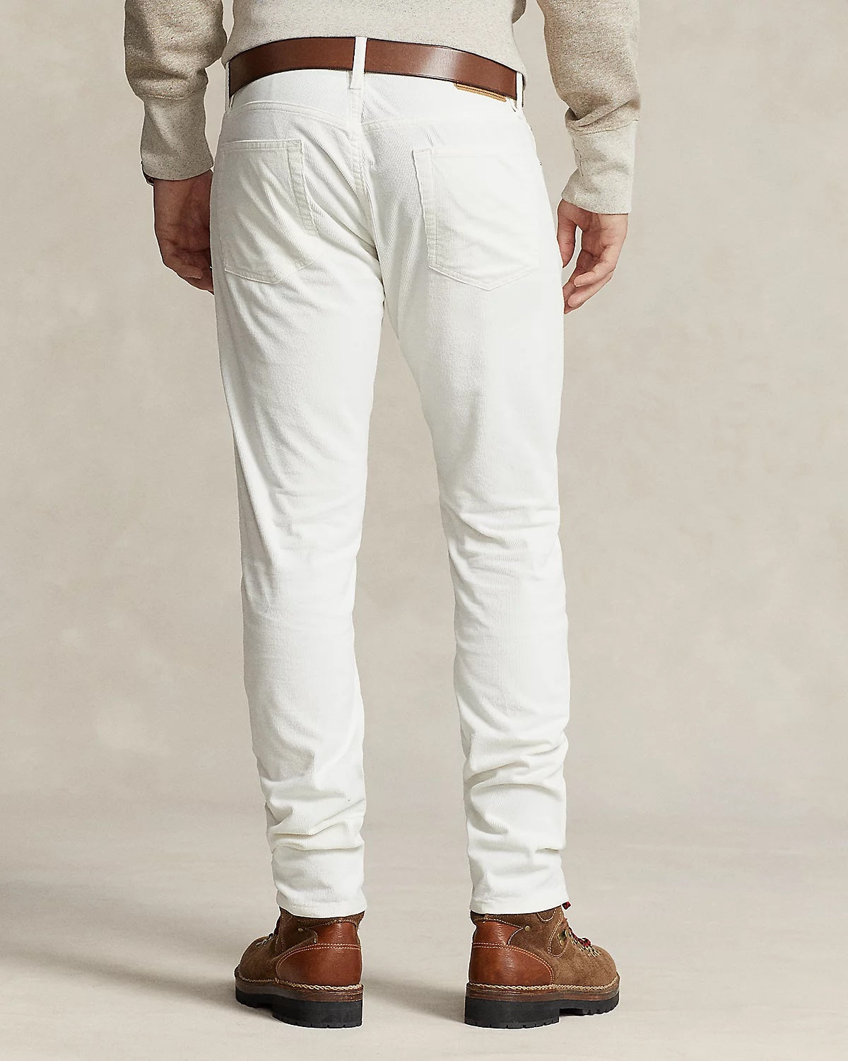 Polo Ralph Lauren Mens Sullivan Slim Fit Stretch Corduroy Pants White 33 x 32