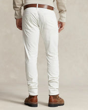Polo Ralph Lauren Mens Sullivan Slim Fit Stretch Corduroy Pants White 33 x 32