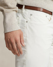 Polo Ralph Lauren Mens Sullivan Slim Fit Stretch Corduroy Pants White 34 x 32