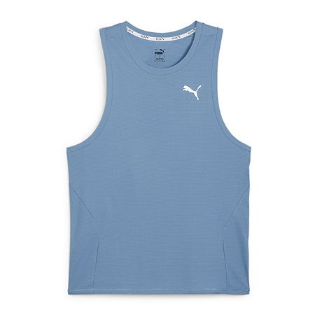 PUMA Men  fit Sleeveless Tank Top Shirt Large Blue Solid