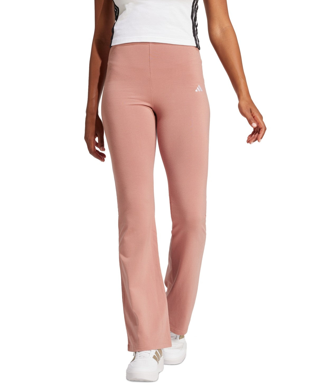 Adidas Women Regular fit Flared Leggings Small Red Solid