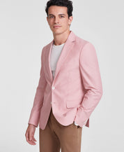 Tommy Hilfiger Mens Modern fit Sport Coat Blazer 40 R Pink Solid Stretch