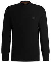 BOSS by Hugo Boss Men's Logo Patch Regular-Fit Sweater Size Large Black
