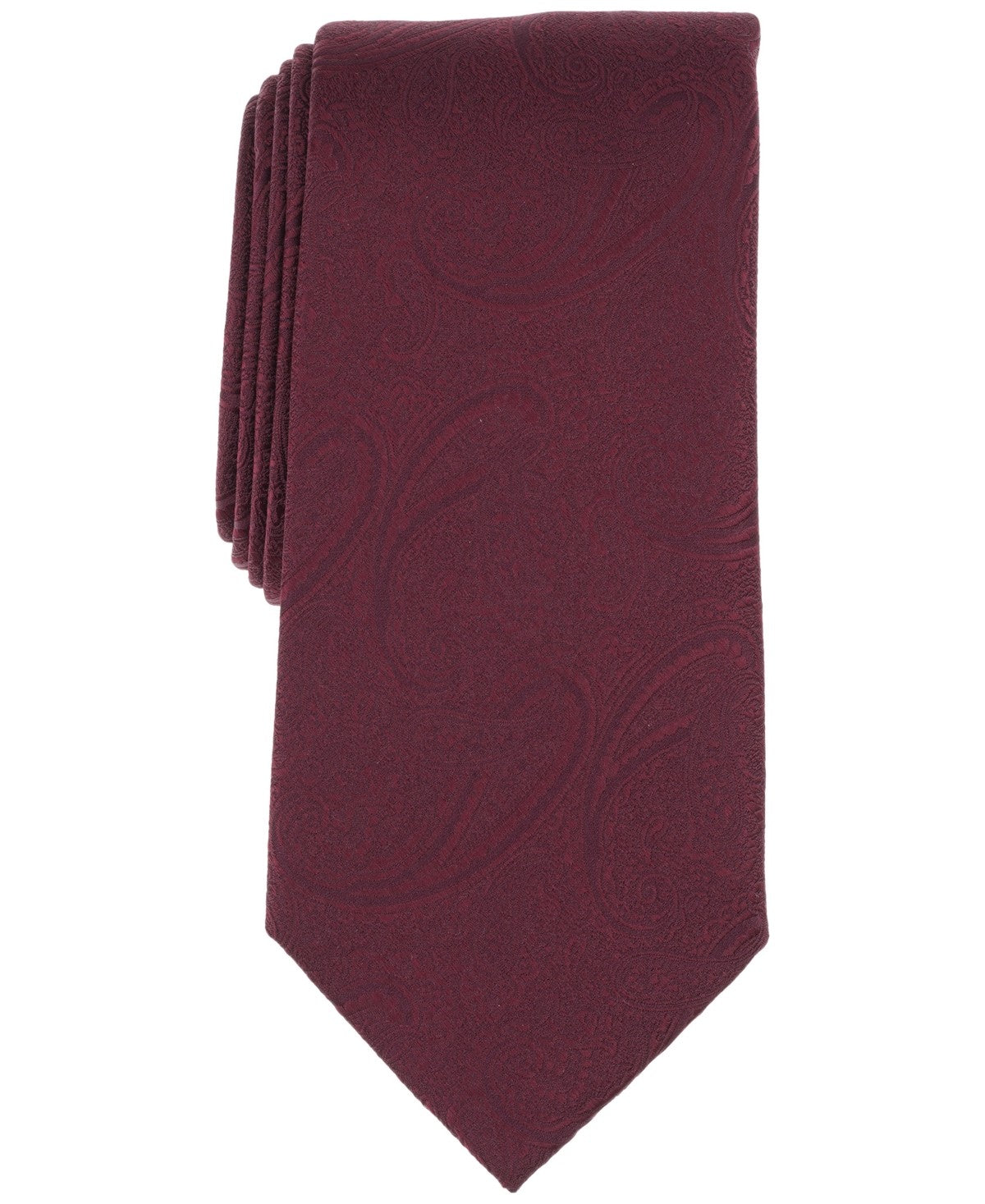 Perry Ellis Mens Lidelle Paisley Neck Tie Red