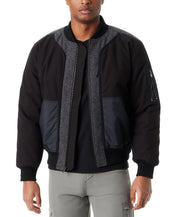 Bass Outdoor Mens Mixed Media Jacket Coat XL Black Full Zip Solid