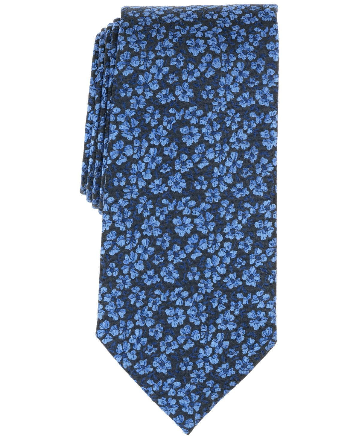 Michael Kors Mens Deane Floral Neck Tie Multi Blue Navy