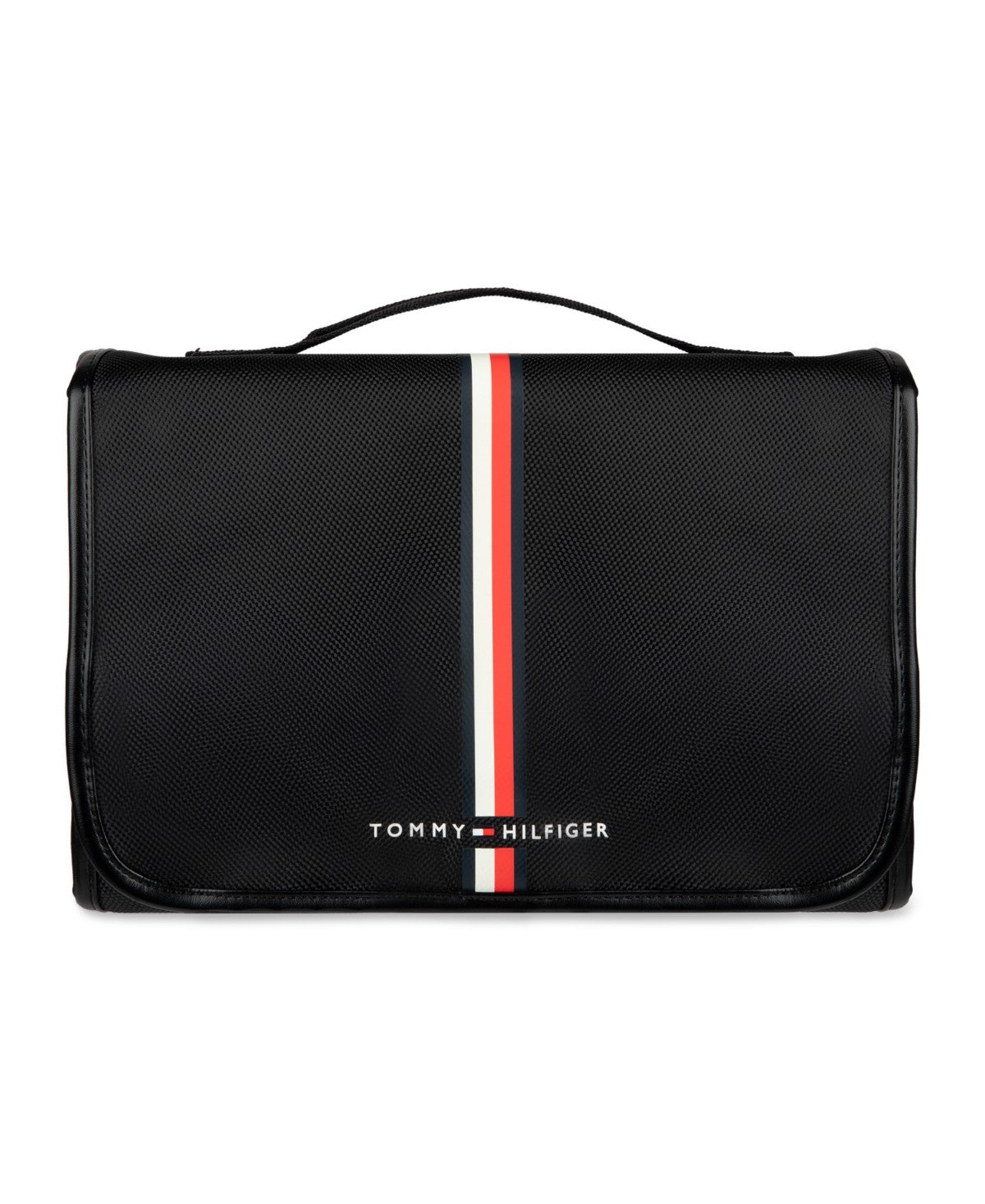 Tommy Hilfiger Mens Hanging Travel Kit and Toiletry Organizer Black