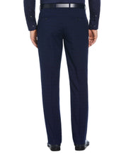 Perry Ellis Portfolio Mens Modern fit Dress Pants 38 / 30 Navy Blue Plaid