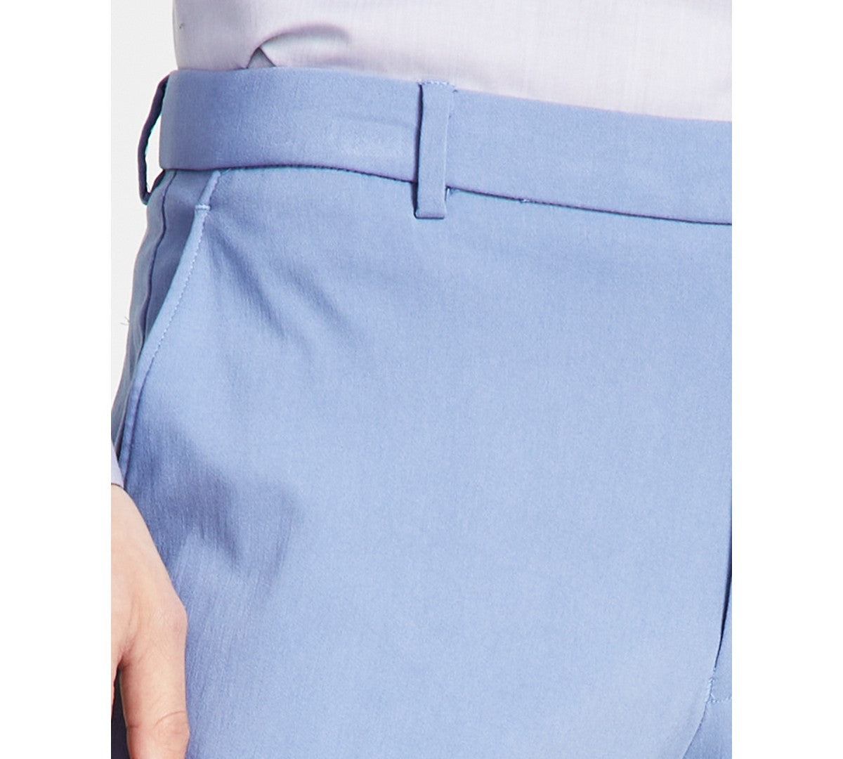 Tommy Hilfiger Mens Modern fit Dress Pants 35 / 32 Light Blue Solid