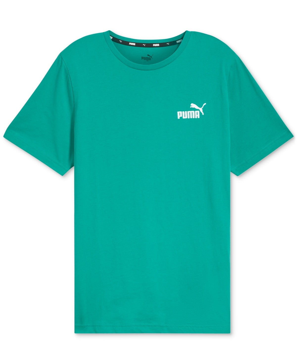 Puma Mens Regular fit Short Sleeve T-Shirt Shirt Medium Green Solid