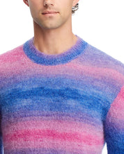 Nn07 Mens Regular fit Long Sleeve Crewneck Sweater XXL Crew Neck Pink Striped