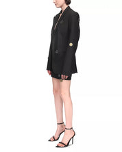 David Koma Womens Mirror Blazer Jacket UK 6 / US 2 Black