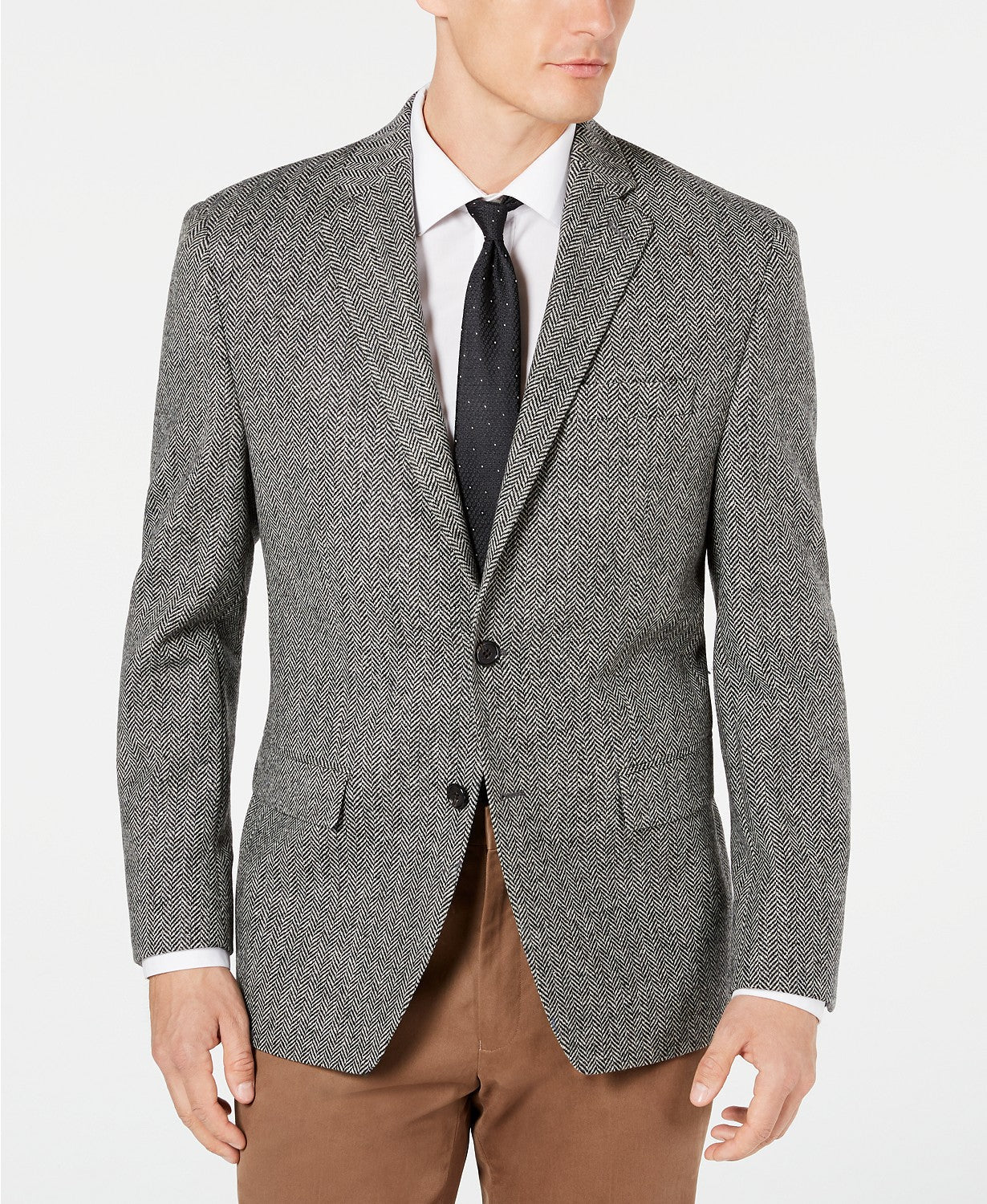 Lauren Ralph Lauren Men's Wool Classic-Fit Blazer Black white 38R