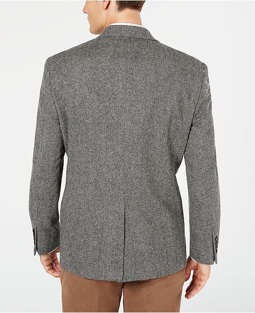 Lauren Ralph Lauren Men's Wool Classic-Fit Blazer Black white 38R