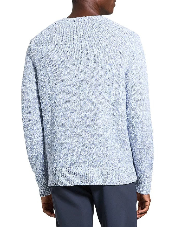 Theory Mens Mauno Crewneck Sweater Light Blue Small