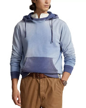 Polo Ralph Lauren Mens Cotton Blend Fleece  Hoodie Sweatshirt Blue Medium