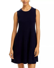 Private Label Womens Cashmere Short Cashmere Dress Size Large Navy Blue