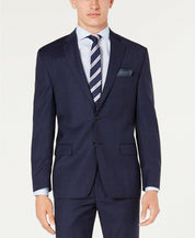 Lauren Ralph Lauren Mens Classic fit Suit Jacket Blazer 36 R Blue Plaid Stretch
