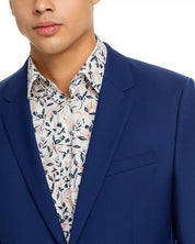 Hugo Boss Mens Aldons Extra-Slim fit Suit Jacket Blazer 38 R Blue Solid