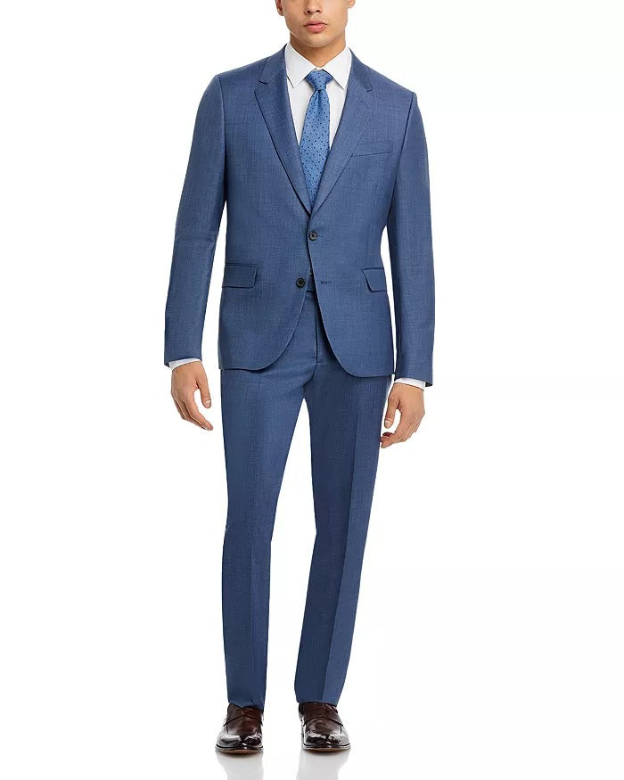 Paul Smith Soho Sharkskin Extra Slim Fit Suit 44R / 37 x 28 Blue