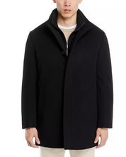 Cardinal of Canada Mont Royal Wool & Cashmere Regular Fit Car Coat Large Black