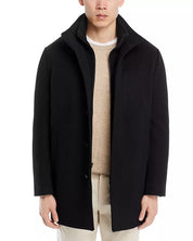 Cardinal of Canada Mont Royal Wool & Cashmere Regular Fit Car Coat Large Black