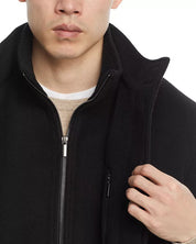 Cardinal of Canada Mont Royal Wool & Cashmere Regular Fit Car Coat Large Black