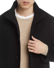 Cardinal of Canada Mont Royal Wool & Cashmere Regular Fit Car Coat Large Black